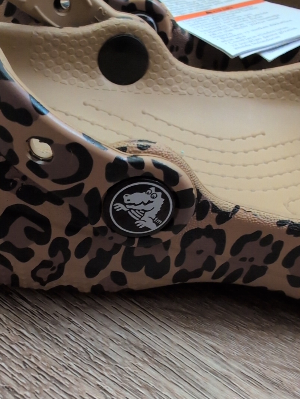 Crocs Mary Janes NWT Cheetah Print - Picture 3 of 5